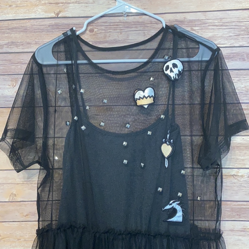 Disney Black Sheer Dress with Embellishments - Picture 7 of 7